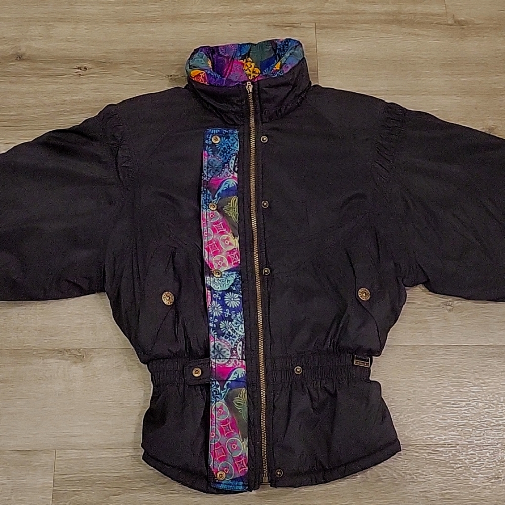 Edelweiss Vintage Black Womans Size 10 Jacket